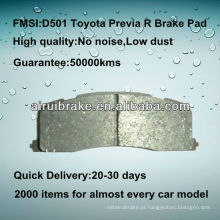 D501 metal Toyota Previa freio pad